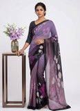 Digital Print Soft Siri Chiffon Saree with Blouse