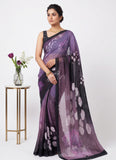 Digital Print Soft Siri Chiffon Saree with Blouse