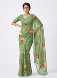 Siri Sarees Latest Digital Print Soft Siri Chiffon Saree