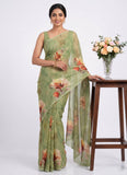 Siri Sarees Latest Digital Print Soft Siri Chiffon Saree