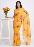 Siri Sarees Latest Digital Print Soft Siri Chiffon Saree