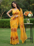 Siri Sarees Latest Digital Print Soft Siri Chiffon Saree