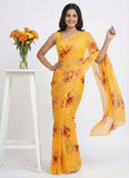 Siri Sarees Latest Digital Print Soft Siri Chiffon Saree