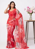 Siri Sarees Latest Digital Print Soft Siri Chiffon Saree