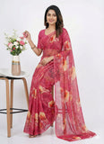 Siri Sarees Latest Digital Print Soft Siri Chiffon Saree