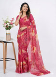 Siri Sarees Latest Digital Print Soft Siri Chiffon Saree