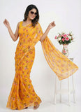 Beautiful Latest Digital Print Soft Siri Chiffon Saree