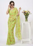 Beautiful Latest Digital Print Soft Siri Chiffon Saree