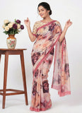 Latest Digital Print Soft Siri Chiffon Saree with Blouse
