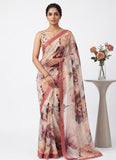 Exclusive Digital Print Soft Siri Chiffon Saree with Blouse