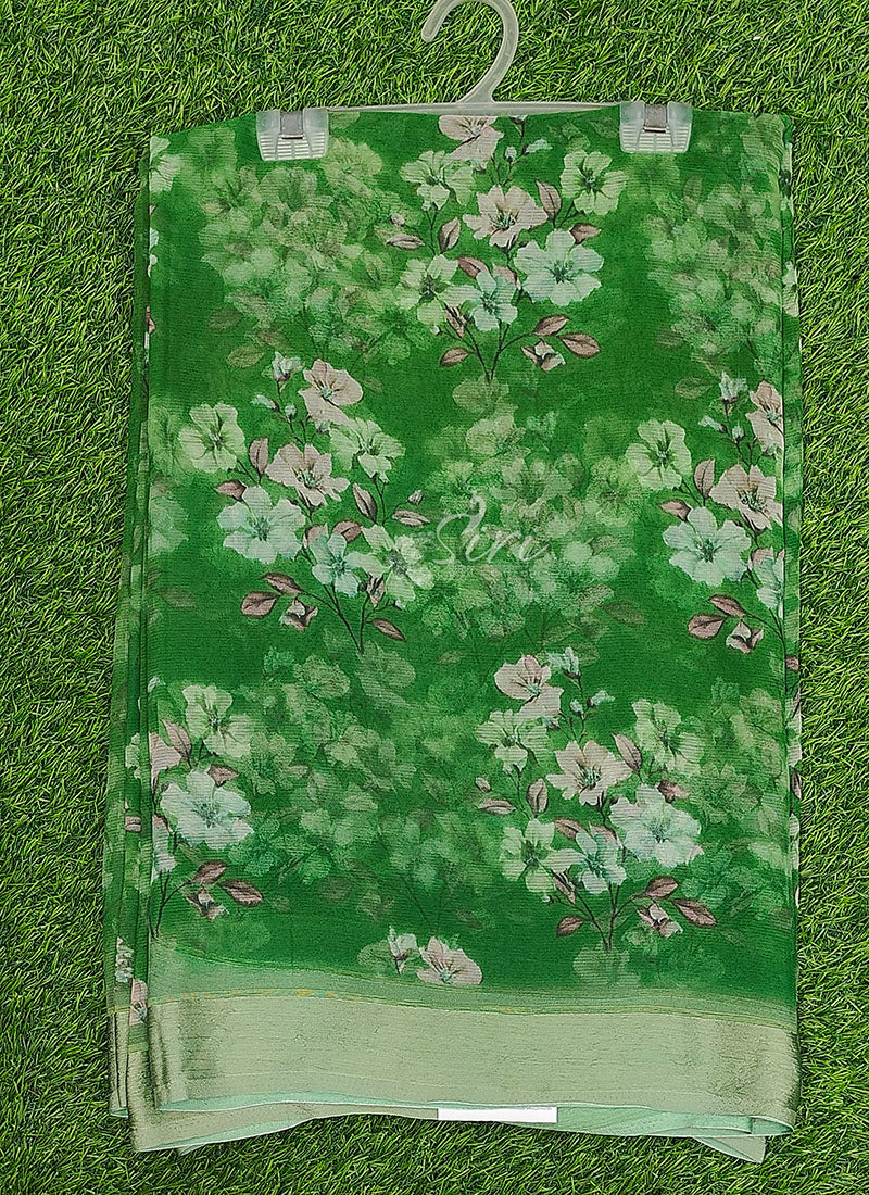 Latest Digital Print Soft Siri Chiffon Saree with Blouse