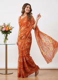 Latest Digital Print Soft Siri Chiffon Saree with Blouse