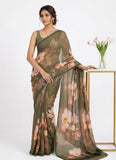 Latest Digital Print Soft Siri Chiffon Saree with Blouse