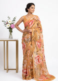 Digital Print Soft Siri Chiffon Saree with Blouse