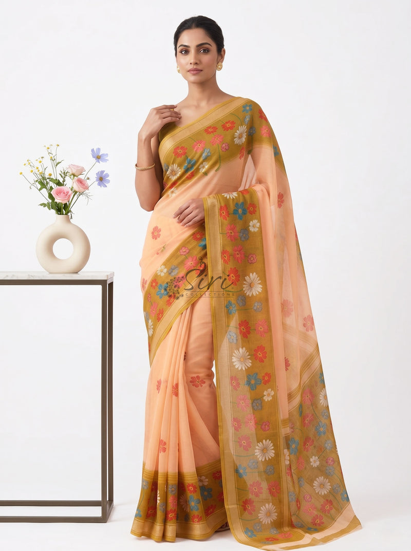 Exclusive Digital Print Soft Chiffon Saree with Blouse