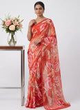 Exclusive Digital Print Soft Siri Chiffon Saree with Blouse