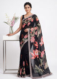 Latest Digital Print Soft Siri Chiffon Saree with Blouse