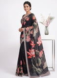 Latest Digital Print Soft Siri Chiffon Saree with Blouse