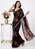 Latest Digital Print Soft Siri Chiffon Saree with Blouse