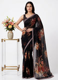 Latest Digital Print Soft Siri Chiffon Saree with Blouse