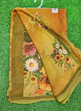 Latest Digital Print Soft Siri Chiffon Shaded Saree with Blouse