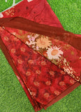 Latest Digital Print Soft Siri Chiffon Shaded Saree with Blouse