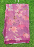 Latest Digital Print Soft Siri Chiffon Shaded Saree with Blouse