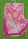 Latest Digital Print Soft Siri Chiffon Shaded Saree with Blouse