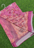 Latest Digital Print Soft Siri Chiffon Shaded Saree with Blouse