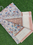 Beautiful Digital Print Hakoba Design Georgette Saree