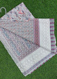 Beautiful Digital Print Hakoba Design Georgette Saree