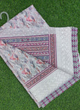 Beautiful Digital Print Hakoba Design Georgette Saree