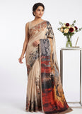 Siri Sarees Premium Digital Print Jacquard Crepe Silk Saree