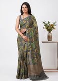 Siri Sarees Premium Digital Print Jacquard Crepe Silk Saree
