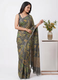 Siri Sarees Premium Digital Print Jacquard Crepe Silk Saree