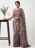 Siri Sarees Premium Digital Print Jacquard Crepe Silk Saree