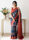 Siri Sarees Premium Digital Print Jacquard Crepe Silk Saree