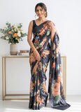 Siri Sarees Premium Digital Print Jacquard Crepe Silk Saree