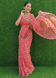 Siri Sarees Beautiful Printed Chiffon Saree