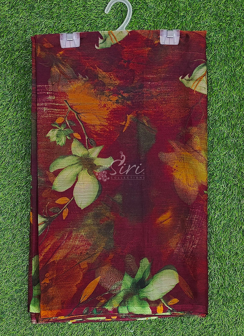 Siri Sarees Beautiful Printed Chiffon Saree