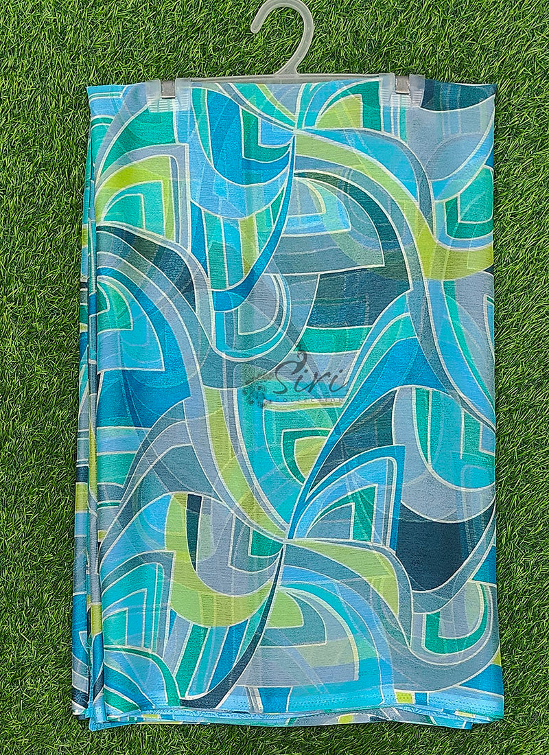 Latest Beautiful Printed Nara Chiffon Saree with Blouse