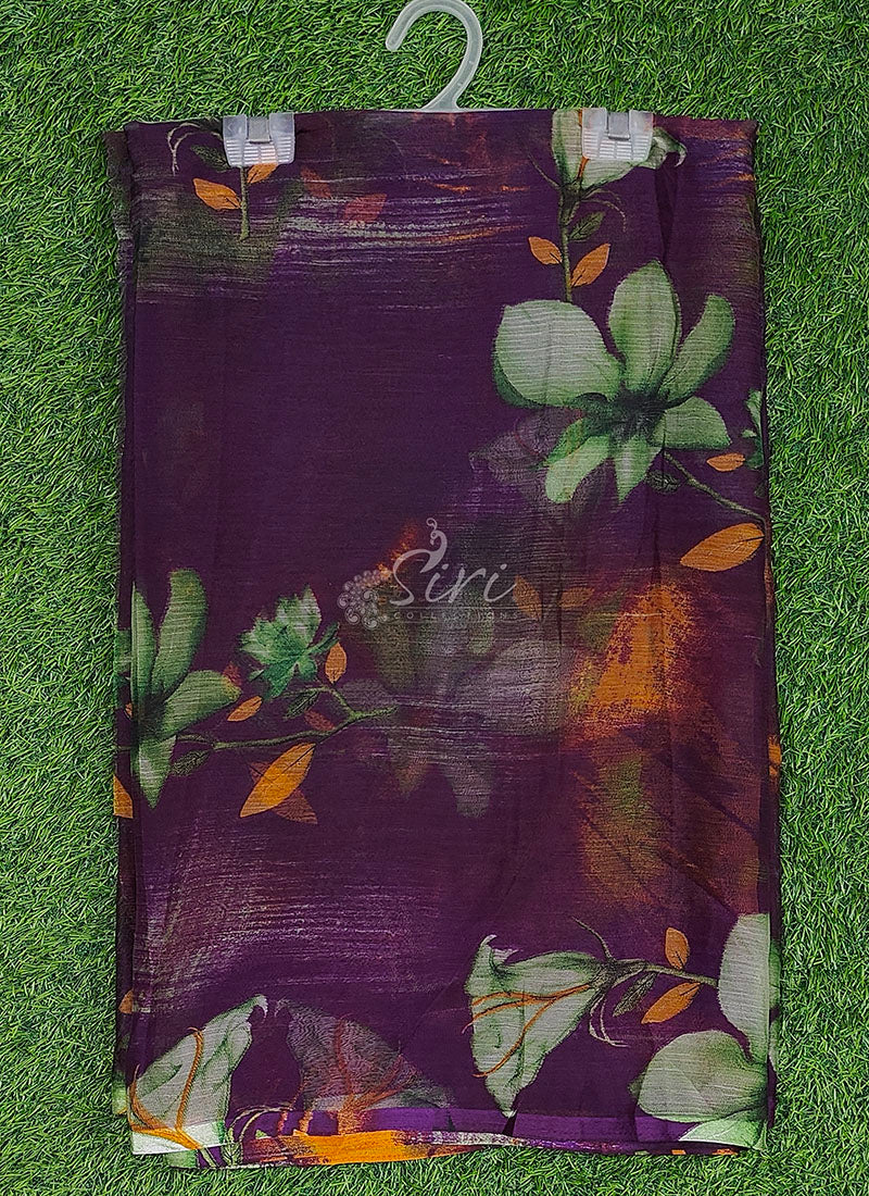 Siri Sarees Beautiful Printed Chiffon Saree