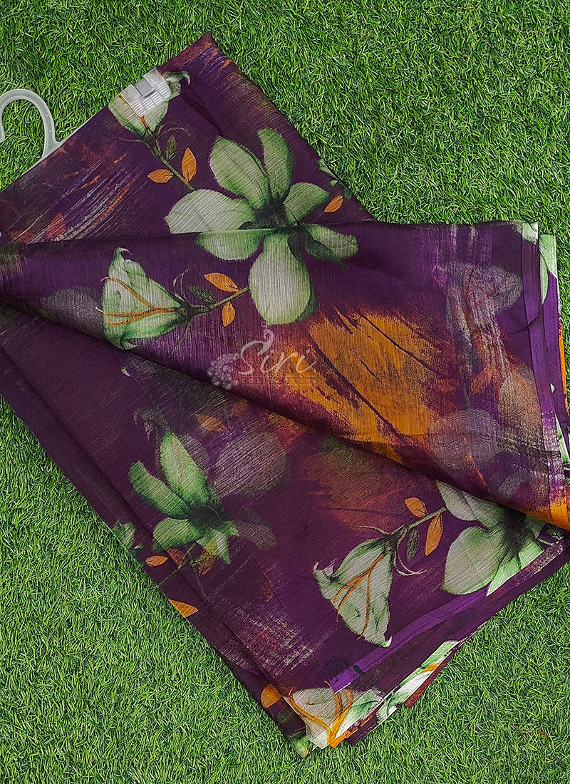 Siri Sarees Beautiful Printed Chiffon Saree