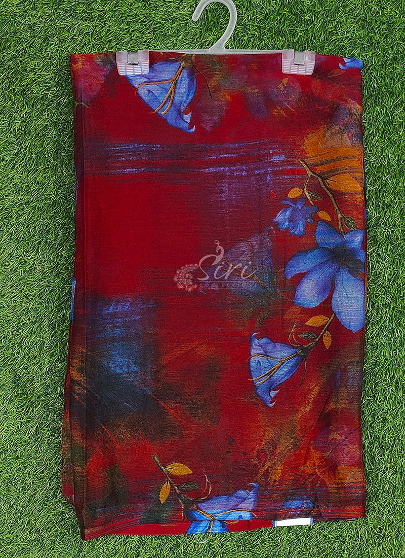 Siri Sarees Beautiful Printed Chiffon Saree