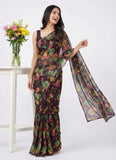 Latest Beautiful Printed Nara Chiffon Saree
