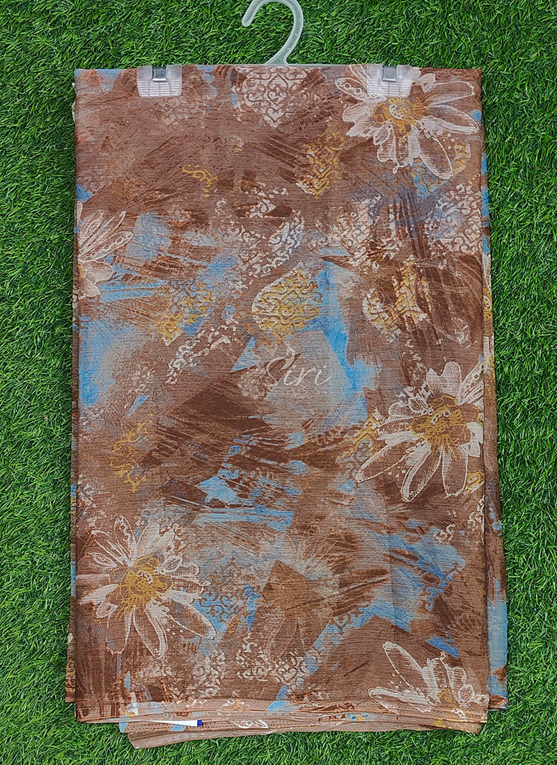 Latest Beautiful Printed Nara Chiffon Saree