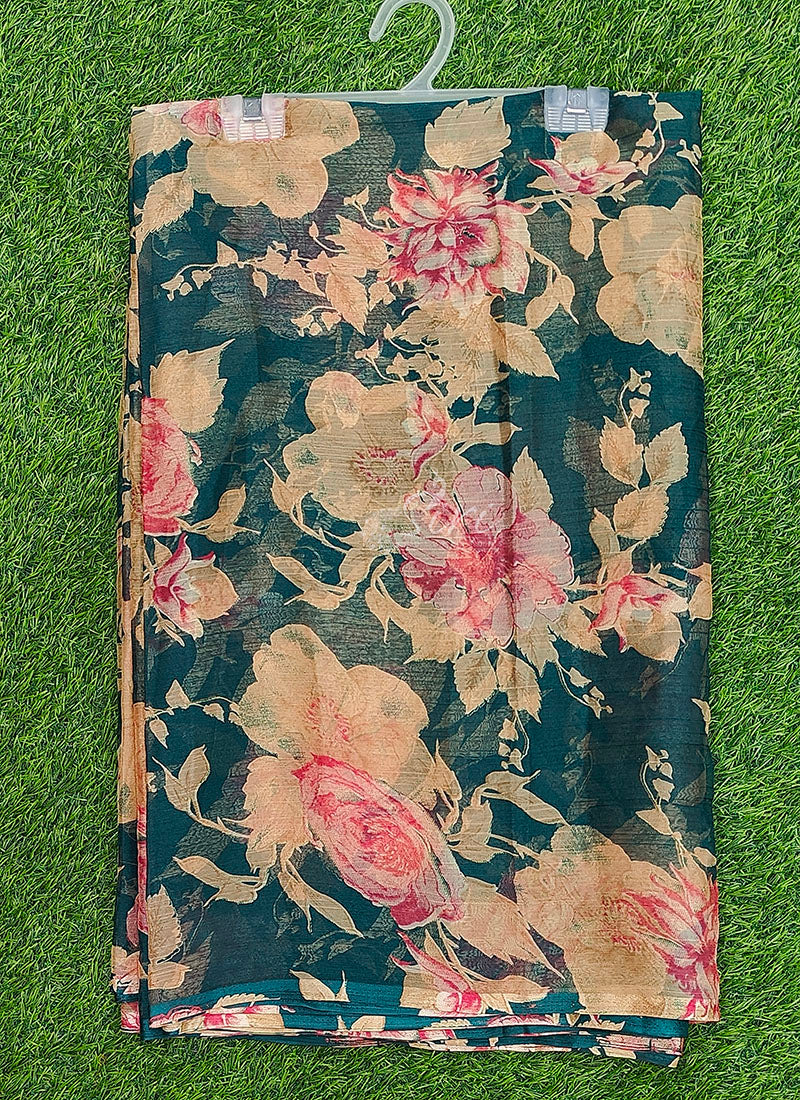 Latest Beautiful Printed Nara Chiffon Saree