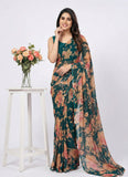 Latest Beautiful Printed Nara Chiffon Saree