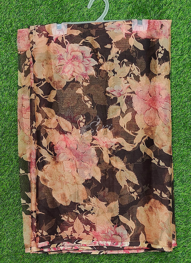 Latest Beautiful Printed Nara Chiffon Saree