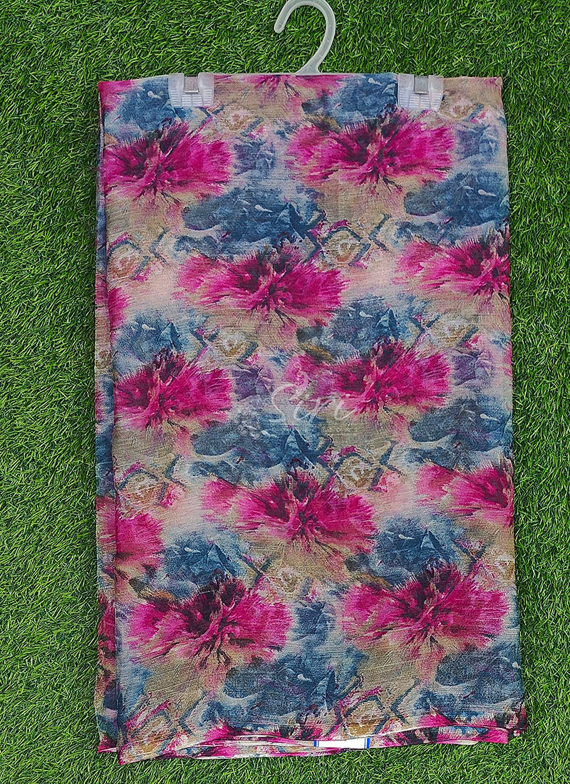 Latest Beautiful Printed Nara Chiffon Saree